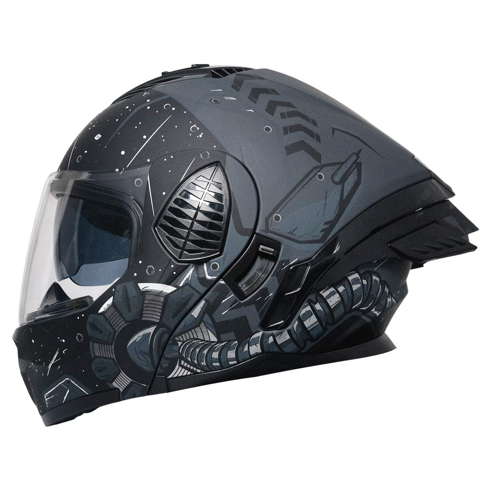 Ausom Starry flip-up scooter helmet with dual visor