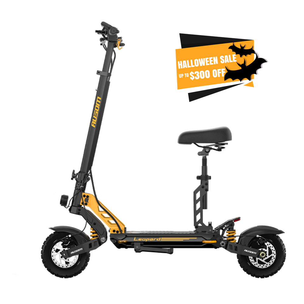 Ausom Leopard off-road electric scooters for adults with removable seat