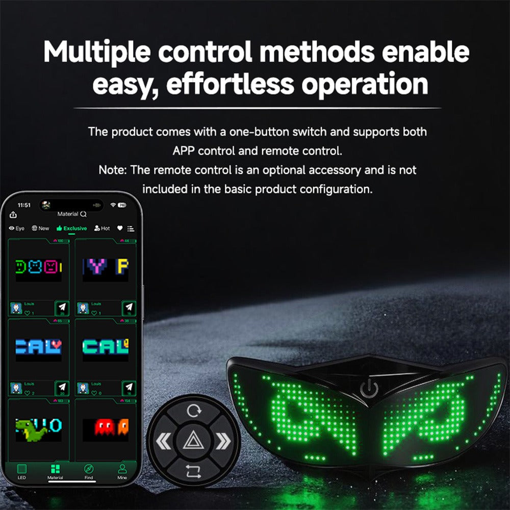 Ausom B3-2 LED Pixel Helmet Display